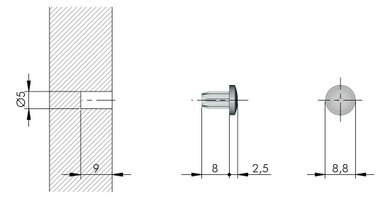 BI-MATERIALE Демпфер D5 мм