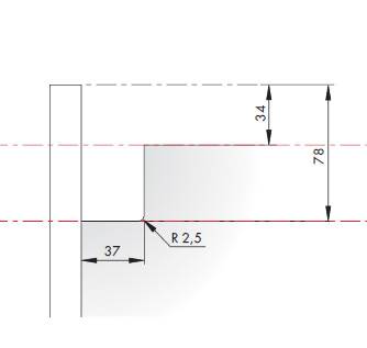 LIBRA H7 Мебельный навес для коробов нижнего яруса с креплением на винты