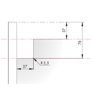 LIBRA H7 Мебельный навес для коробов нижнего яруса с креплением на винты