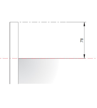 LIBRA H7 Мебельный навес для коробов нижнего яруса с креплением на винты