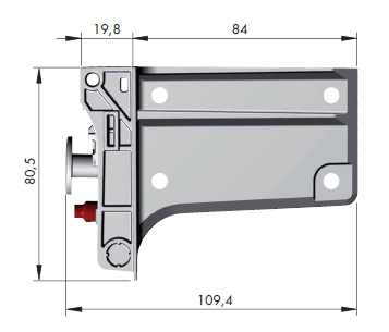 LIBRA H7 Мебельный навес для коробов нижнего яруса с креплением на винты