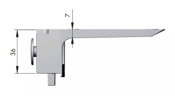 LIBRA H7 Мебельный навес для коробов нижнего яруса с креплением на винты