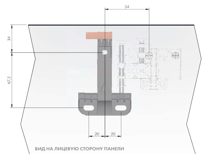 Система навесов для стеновых панелей SYMETRA 