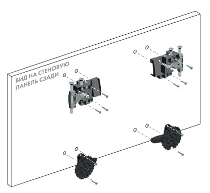 Система навесов для стеновых панелей SYMETRA 