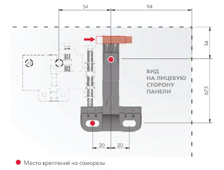 Система навесов для стеновых панелей SYMETRA 