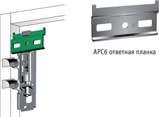 APC6 Скрытый мебельный навес с креплением на штоки D15